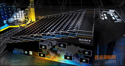 索尼3D世界杯體驗蓬效果圖