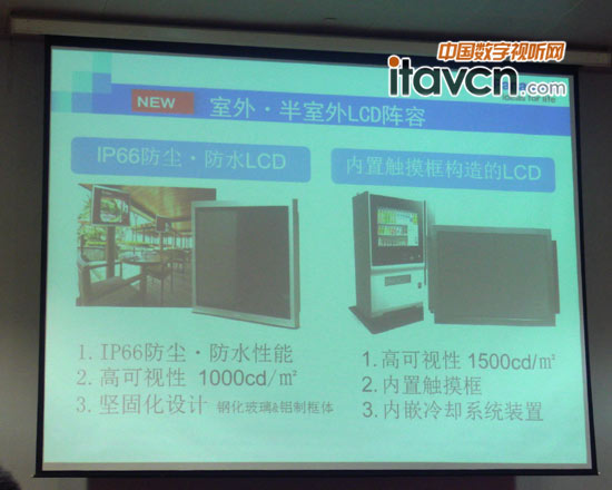 松下室外半室外LCD產品特點