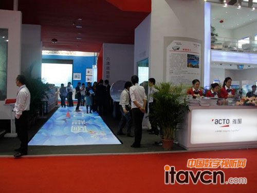 六通道地面互動投影