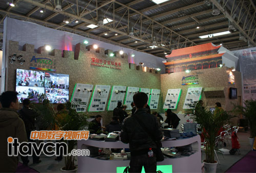 安威科“天安門”展臺