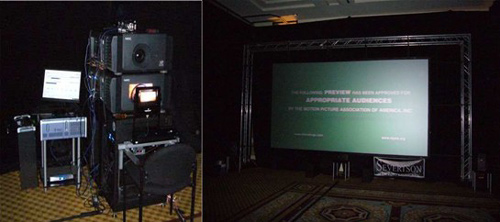 NEC NC900C數字電影機雙機疊加展示方案