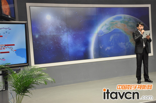 清投展出的2*4DLP大屏
