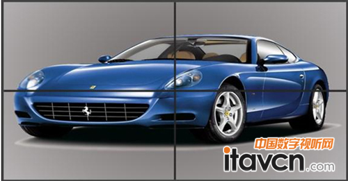 傳統液晶拼接效果圖