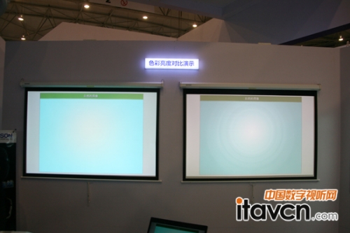 ������ͶӰ�Cɫ�����Ȍ����@ʾ