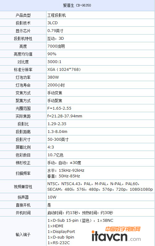 ����������ͶӰ�CCB-G6350�aƷ����