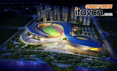 四川遂寧體育中心效果圖