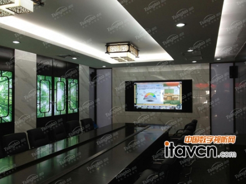 清投84寸液晶白板空降某集團會議中心