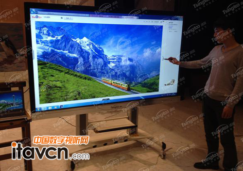 清投84寸觸摸一體機入駐北京某私人會所