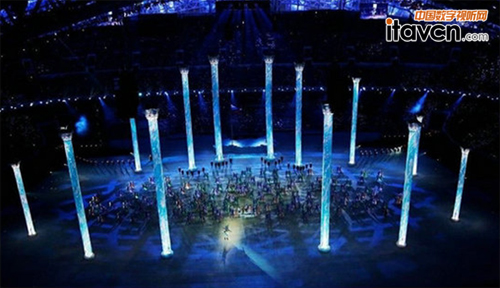 索契冬奧會閉幕五環圓滿 洲明顯示屏閃耀閉幕舞臺