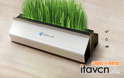 結(jié)構(gòu)示意圖,據(jù)說,這個空氣屏幕其實是多層的,圖像將顯示在最核心一層