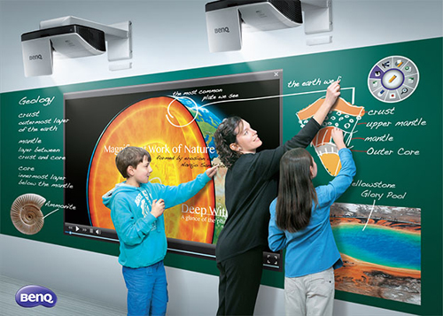 明基投影機(jī)組合黑板互動(dòng)教學(xué)方案