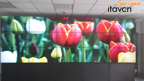 3X5,46寸LCD液晶拼接,雙鴨山市某公安局弱電系統