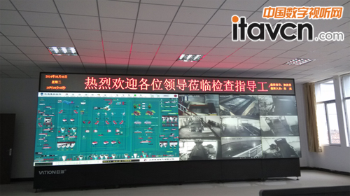 潞安集團(tuán)李陽煤業(yè)選煤廠60寸2×6激光光源拼接顯示墻