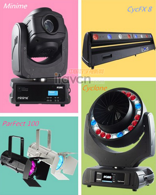 Minime、CycFX 8、Cyclone、ParFect 100四款電腦燈
