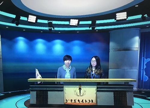 NEC(中國)教育投影機全國高級銷售經理譚慧菊女士 現場接受媒體專訪