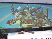 黑柵光學(xué)激光顯示屏登陸2014北京安博會(huì)