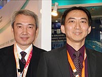 揚智電子科技(中國)有限公司首席執行官林申彬博士(左)及中國區事業單位首席代表盧仲石先生(右)
